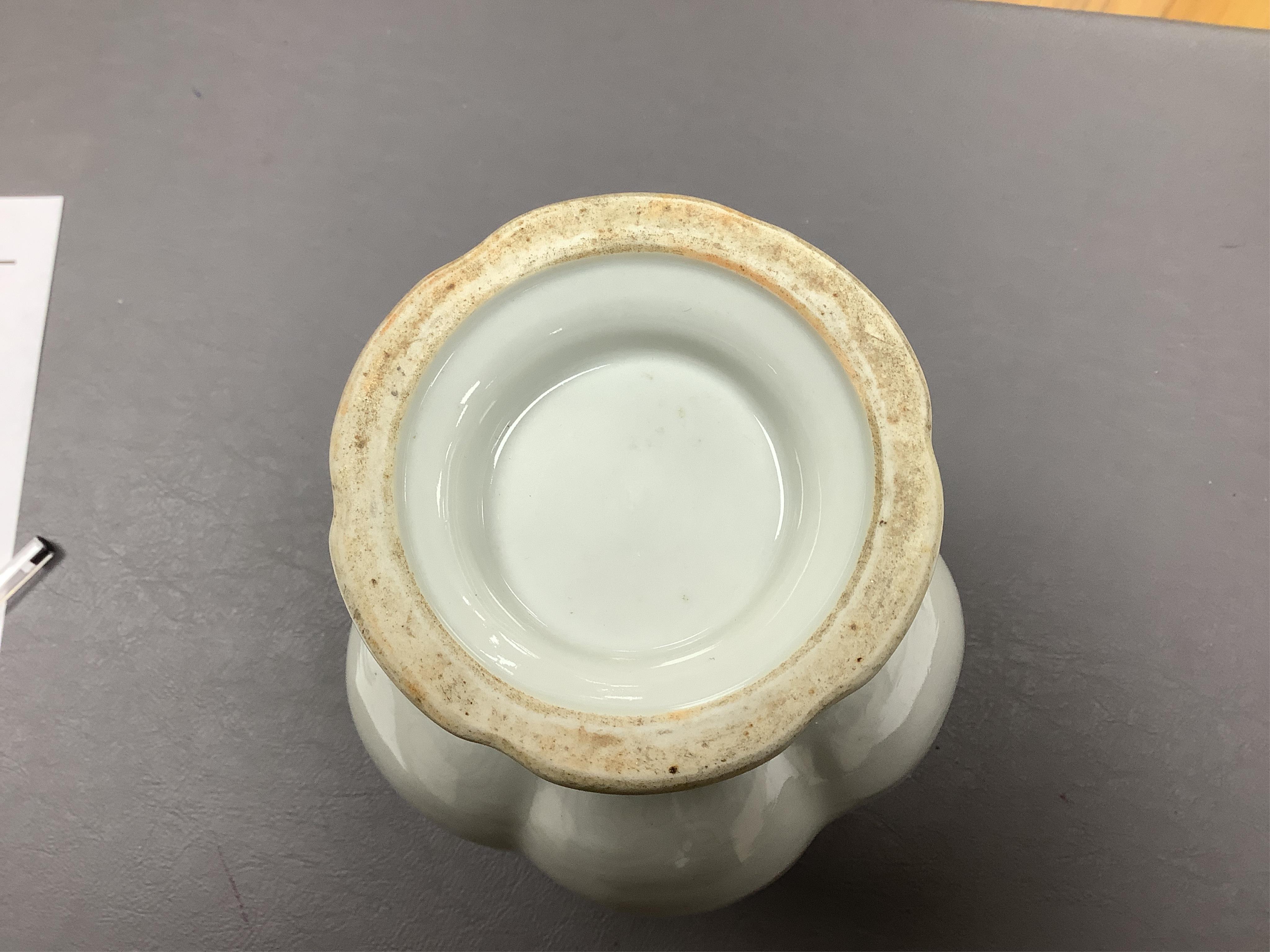 A Chinese anhua decorated vase, 20cm high